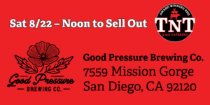 POP-UP Catering/Food Booth at Good Pressure Brewing Co Saturday August 15