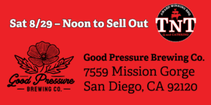POP-UP Catering/Food Booth at Good Pressure Brewing Co Saturday August 8